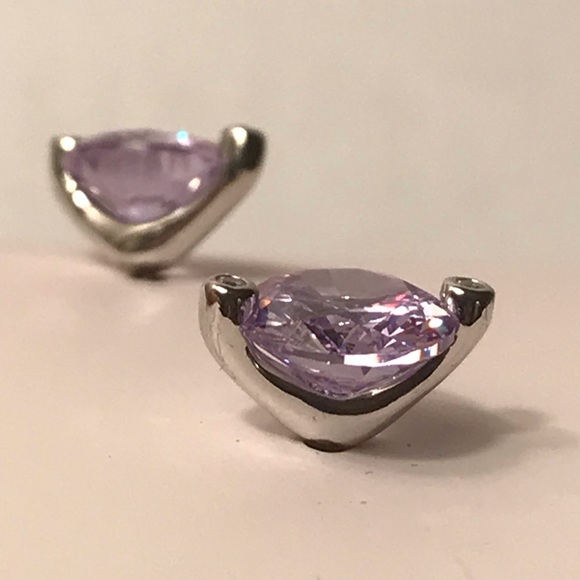 Kate Spade Duo Prong Light Amethyst Stud Earrings - Picture 5 of 12